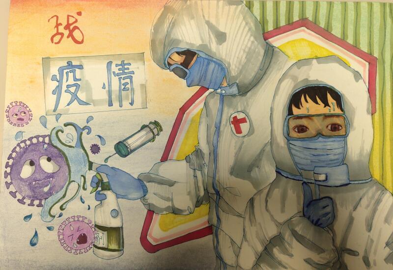 “疫情當(dāng)前，孩子們有‘畫’說”作品展播（三十五）