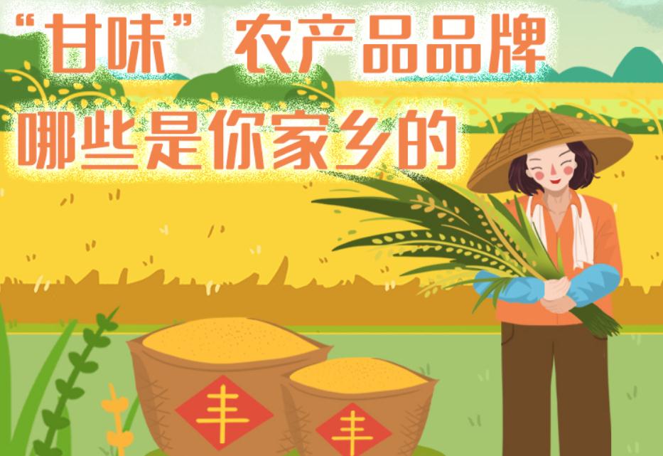 一圖帶你了解“甘味”農(nóng)產(chǎn)品品牌 ，哪些是你家鄉(xiāng)的？