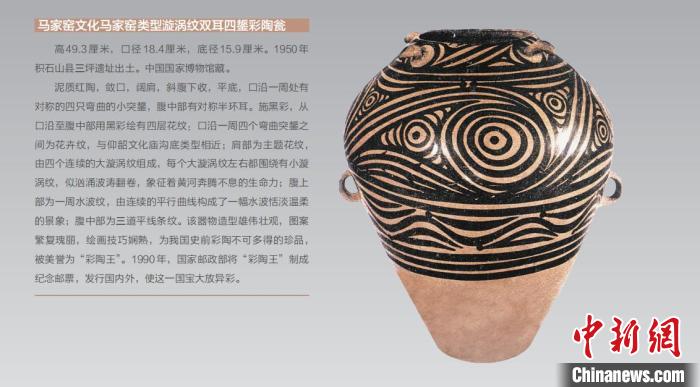 圖為“彩陶王”展板?！∨R夏州融媒體供圖