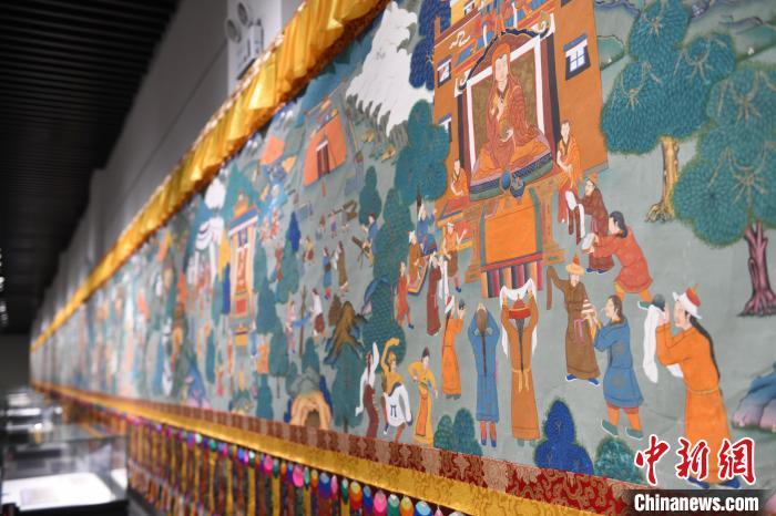 8月20日，“塔影河聲吉祥千年——涼州會盟暨蘭州與武威文物聯(lián)展”在蘭州市博物館開展。戴文昌 攝