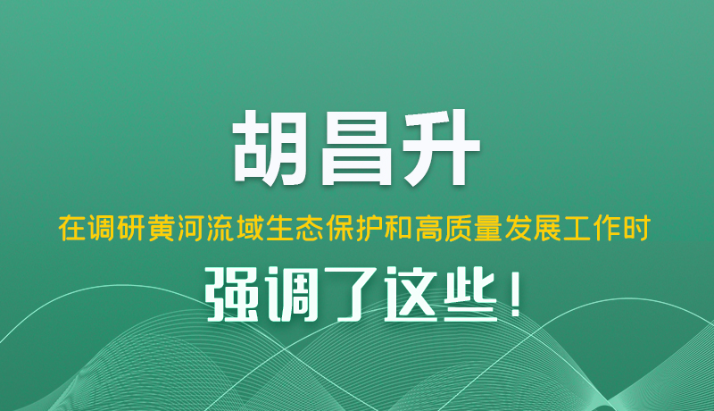 圖解|胡昌升在調(diào)研黃河流域生態(tài)保護(hù)和高質(zhì)量發(fā)展工作時(shí)強(qiáng)調(diào)了這些！